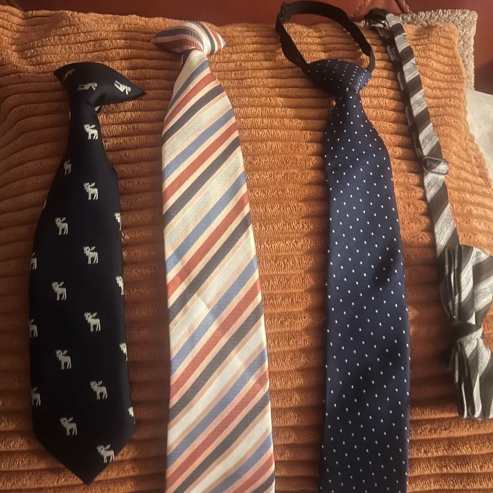Little kid ties & bow tie with Classic Patterns